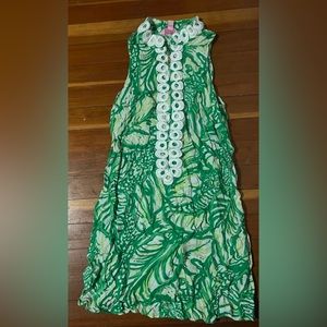 Lily Pulitzer Jane Shift Green Sundress (Size 0)